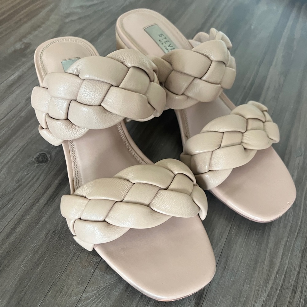 Steven by Steve Madden braided slip on sandals